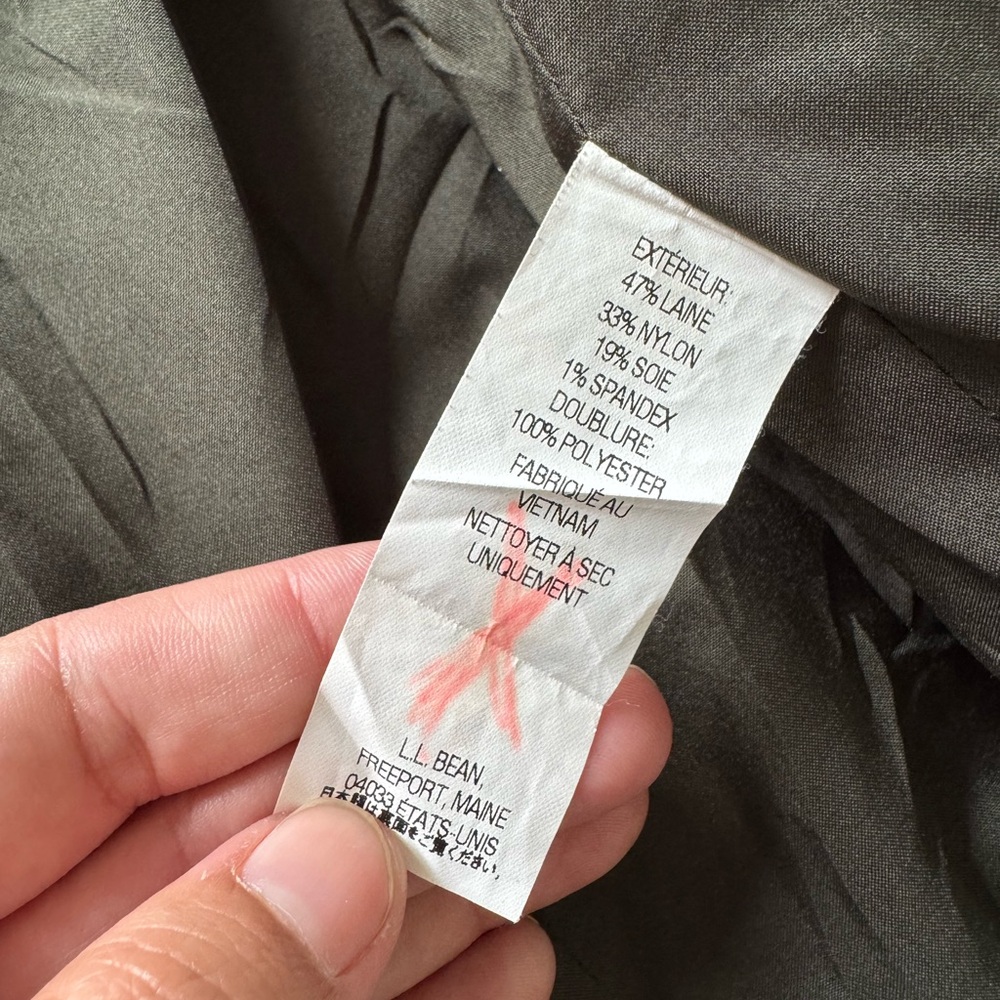 L.L. Bean Women's Olive Blazer Jacket- Size XS Petite - Picture 6 of 8